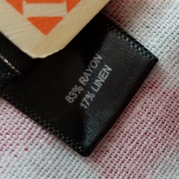 Max and Riley White Red Women XS Crop Top Western Shabby Chic Floral Linen - Picture 4 of 4